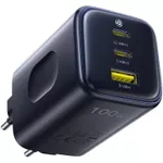 Încărcător cu fir Baseus E0121400 GaN 2*Type-C+1*USB-A 100W, PicoGov Series AE11, Cosmic Black