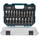 Set de tubulare, bite, duze Makita D-74778 Set 22buc freze pentru lemn 8mm