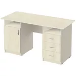 Masă de birou Tisam Стол письменный 1-дверный с 3-мя ящиками 1500х600х750мм (4104)