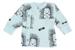 Детская одежда Minikin 242200356 Hedgehog Распашонка голубой с рисунком 0-1мес (56см)