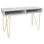 Masă Deco Mia Consolă Grey/Gold