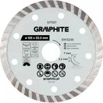 Disc de tăiere Graphite 57T317 diamantat de taiere, d125x22,2mm, Turbo