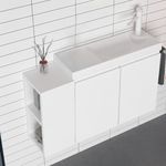Шкаф под умывальник Orka FERLA 80 White matt