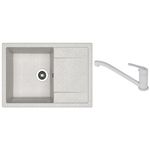 Мойка кухонная со смесителем Dr.Gans Techno 760 + SanDonna F 1066 gri