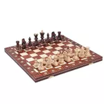 Joc educativ de masă miscellaneous 5243 Sah din lemn 54 cm CHW1 Ambasador, king 11cm,fag,mesteacan,carpen,paltin