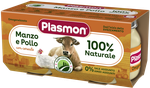 Пюре PLASMON говядина с курочкой  (6 мес), 2x80 г