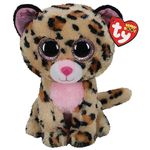 Jucărie de pluș TY TY36490 LIVVIE brown/pink leopard 24 cm