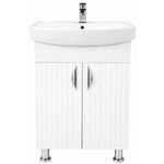 Шкаф под умывальник Mashtab S12567 Aqua (CL) cu 2 uși 600x370x850 Alb mat