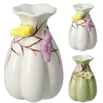Vază Promstore 56648 Birds, H20сm, D13cm, din ceramica