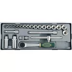 Cheie fixă Force T3251725 Set de chei tubulare si clichete de 3/8