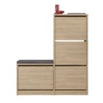 Raft pentru încălțăminte Trendy Oslo, Stejar