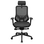 Офисное кресло Deco ARIOS P038A Black Plasă acrilică/Stofă