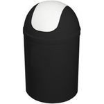 Урна для мусора Bisk 07545 5L, negru, capac alb, PP