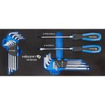 Набор ручных инструментов Hoegert HT7G134 набор отверток и L-образных ключей HEX и TORX, 20 предм.