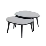 Măsuţă cafea Trendy Gusto-Negru, Fume (2 bucăți)