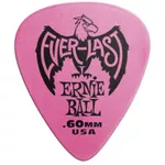 Accesoriu p/u instrumente muzicale Ernie Ball Everlast Pick Pink 0.60 mm 12 Pack - Pene pentru Chitară