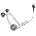 Sifon pentru chiuvetă bucătărie Helika-AquaSanita AQ-004H Stainless Steel + Plastic