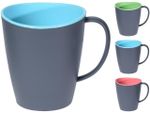 Чашка пластиковая EH 350ml, внутри разных цветов