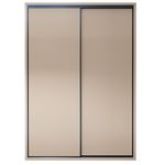 Dulap Bayro Murano 1600x2300x600 серый камень, купе (606208)