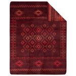 Cuvertură Ibena 2750/400 220x260 Jaquard Decke Gaya Red