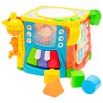 Jucărie muzicală Baby Mix 53211 Двухцветный динамический бубен, желтый