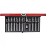 Set de tubulare, bite, duze King Tony 1040CQ вставки (биты) TORX, HEX, SPLINE 10 мм, 40 пр.