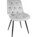 Стул Signal Cherry II velvet jas szary bl.03/ met. czar