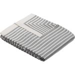 Textile de casă Ibena 3060/800 Jacquard Decke Ibiza Grey/white