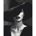 Картина по номерам BrushMe BS53937 Pictura pe numere 40x50cm Eco Femeie misterioasa