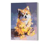 Tablou pe numere BrushMe BS54504 40x50cm Eco, Ham-ham de Craciun