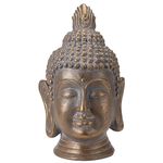 Decor H&S 55252 Statueta Capul lui Buddha, 41cm, ceramica, maro