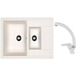 Мойка кухонная со смесителем Dr.Gans Astra 760K + SanDonna F 1069 alb