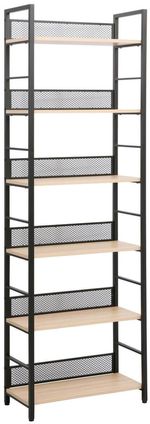 Raft de birou Deco Brick 6 nivele 60x28x187H Oak/Black
