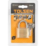 Замок навесной Tolsen Латунный замок для сложных условий эксплуатации, 30 мм, промышленный (55113)