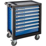 Sistem de depozitare a instrumentelor Hoegert HT7G047 Carucior de scule cu 7 sertare si capac din plastic ranforsat (gol)