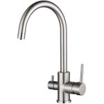 Смеситель кухонный Helika-AquaSanita 2963-002 SABIADUO Steel
