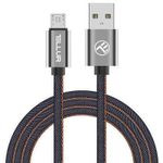 Кабель для моб. устройства Tellur TLL155371 Cable USB - Micro USB, Denim, 1m, Blue