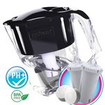 Cană filtrantă pentru apă Fito Filter FF Gigant PH+ grafit 2cart