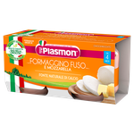 Piure PLASMON brânză topită și mozzarella (4 luni), 2x80 g