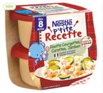 Nestle пюре ризотто-кабачок-морковь-ветчина, 2х200гр, (8+)