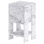 Тумбочка Trendy Ema, Marmura de Carrara, 30x55x30cm