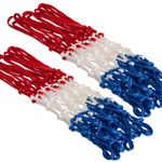 Сетка для баскетбола (2 шт.) 45x40 см PS-2603P white-red-blue (8979)