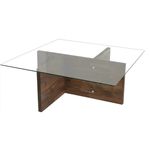 Măsuţă cafea Trendy Glory, Nuc 90x35x90cm