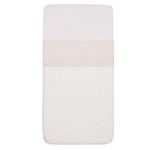 Lenjerie de pat pentru copii Jollein 008-511-66041 Cearsaf pentru leagan Ruffle Natural, 75x100cm