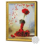 Tablou pe numere Art Gallery GA83188 Mozaic cu diamante 40x50cm Trandafir elegant