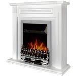 Șemineu electric ArtFlame Orina & Galileo silver, 900x900x270mm, Alb