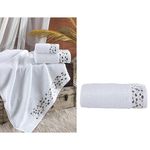 Textile de casă Ellia Soft 54926.3 Prosop 70x140cm Mozaik White 100% cotton