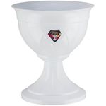 Ghiveci pentru flori Santino Lilia pe picior (9.0L, Alb)