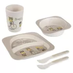 Seturi pentru hrănire bebelușilor Canpol 9/227_bei Набор посуды Bonjour Paris Бежевый (5шт)