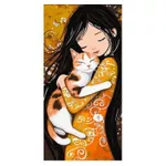 Картина по номерам Ideyka (KHO8642) Cat in Arms, 40х80